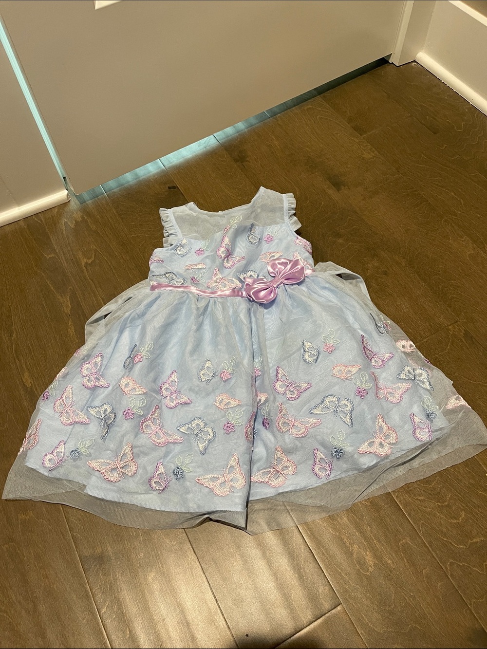 Butterfly Embroidered Tulle Dress Size 4T